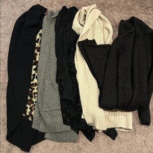 Size large cardigan & duster sweater bundle!!